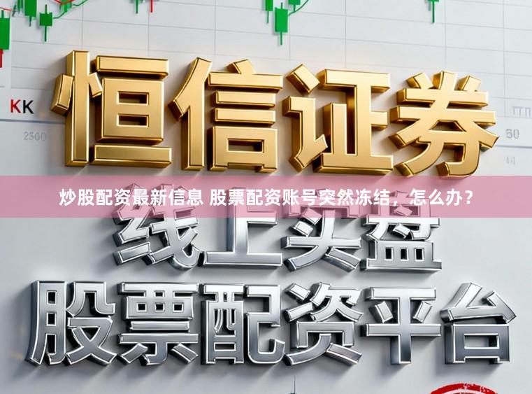 炒股配资最新信息 股票配资账号突然冻结，怎么办？