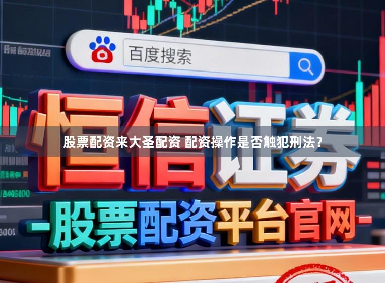 股票配资来大圣配资 配资操作是否触犯刑法？