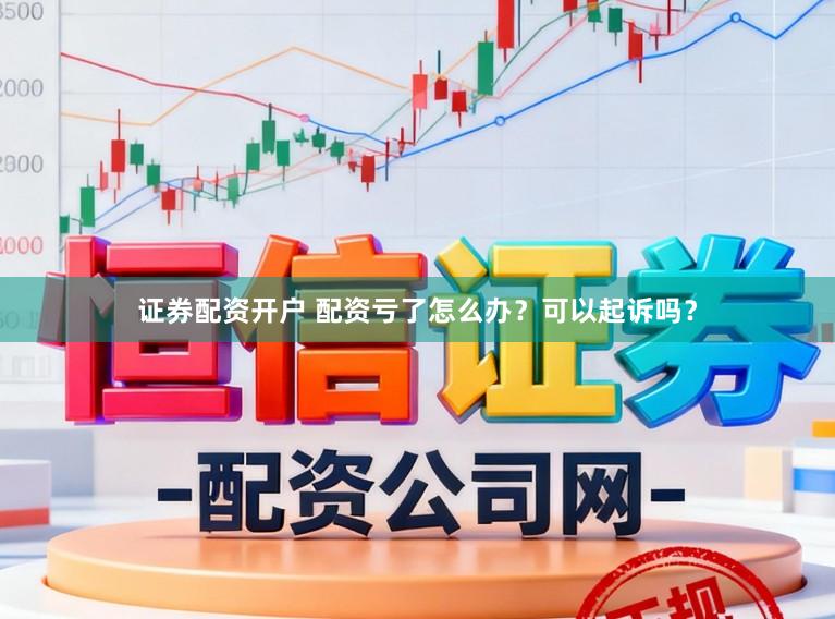 证券配资开户 配资亏了怎么办？可以起诉吗？