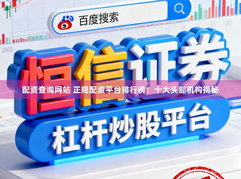 配资查询网站 正规配资平台排行榜：十大头部机构揭秘